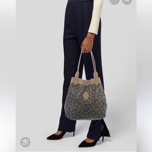 YSL Vintage Giraffe Print Canvas Tote Hand/Shoulder Bag. MA299